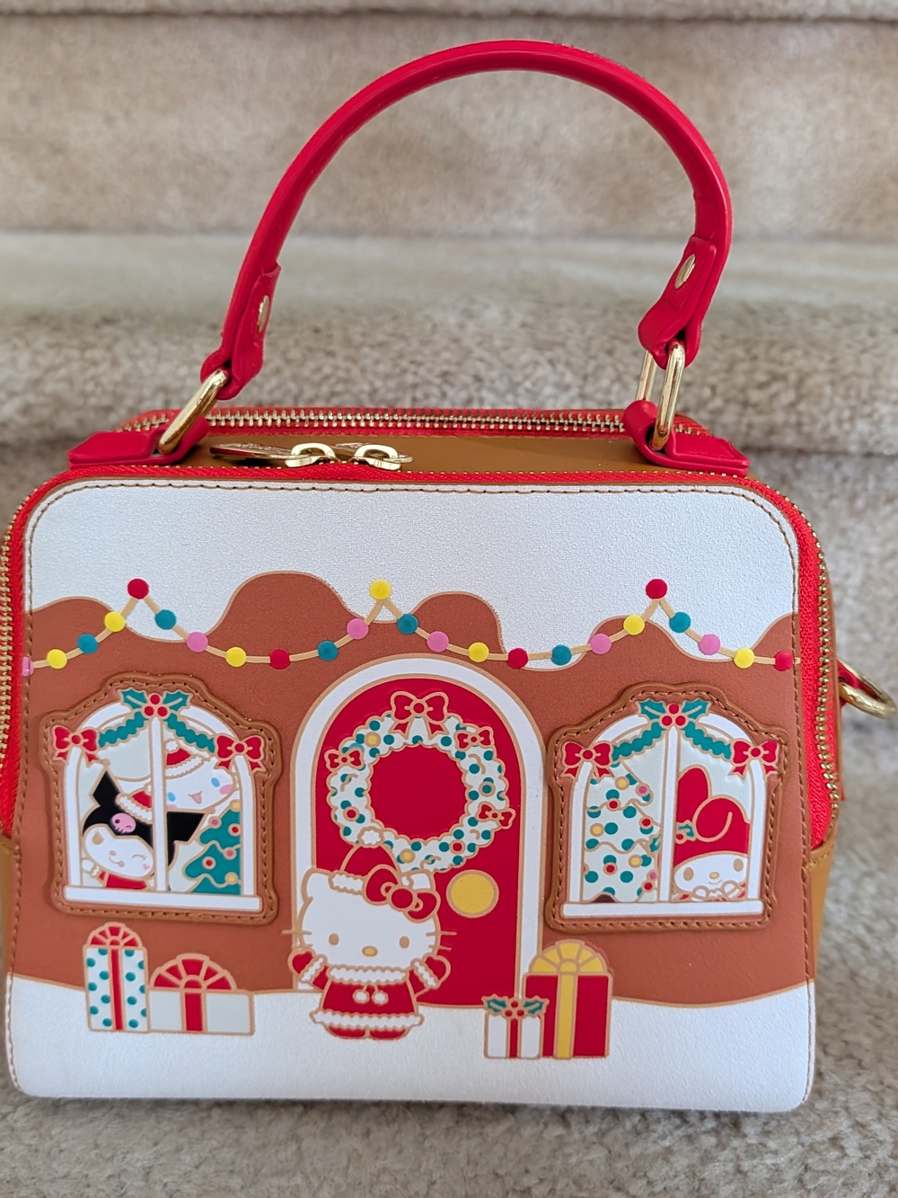Loungefly Sanrio Hello Kitty & Friends Gingerbread House Crossbody Bag